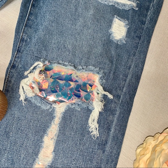 Fashion Nova Under the Sea Boyfriend Jean - Picture 4 of 9